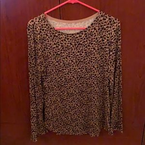 Maurices Cheetah Print Long Sleeve Shirt